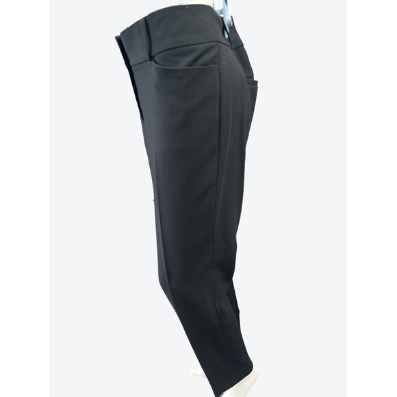 Ann Taylor LOFT Julie STRAIGHT Black Polyester Rayon Blend Dress Pants Sz 6 - Picture 4 of 12